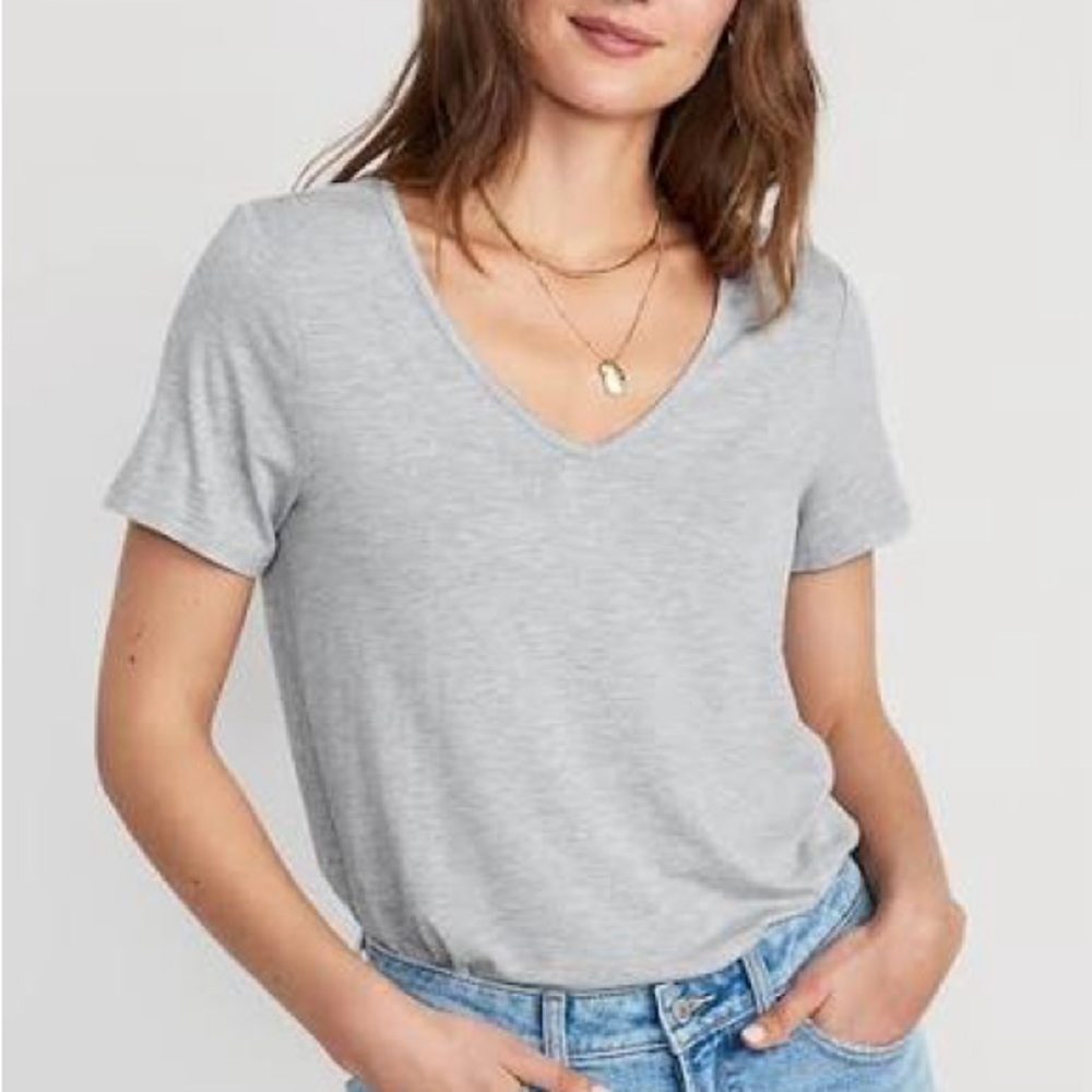 Old Navy: Size XS, Luxe, Gray T-Shirt. Smoke free home.